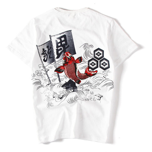 Koi Fish Graphic Oversized T-Shirt