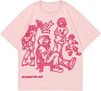 Y2K Vintage Graphic Oversized T-Shirt