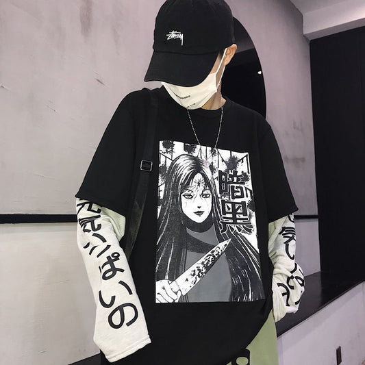 Retro Cartoon Harajuku Oversized T-Shirt