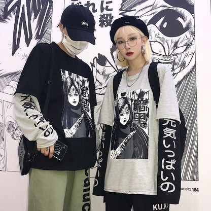 Retro Cartoon Harajuku Oversized T-Shirt
