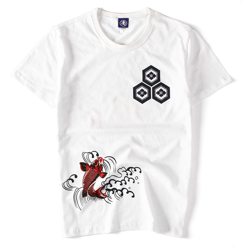 Koi Fish Graphic Oversized T-Shirt