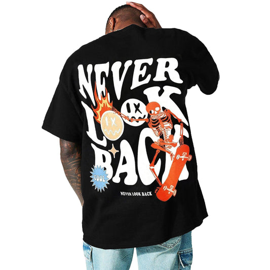 Skull Graphic Vintage Oversized T-Shirt
