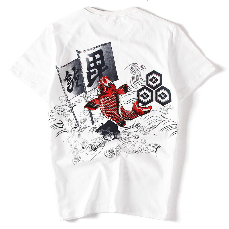 Koi Fish Graphic Oversized T-Shirt