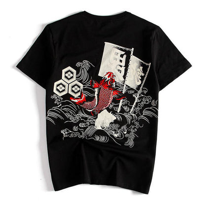 Koi Fish Graphic Oversized T-Shirt